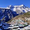 Uitzicht Namche Bazaar singlereis Nepal